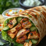 Grilled Chicken Shawarma Wrap