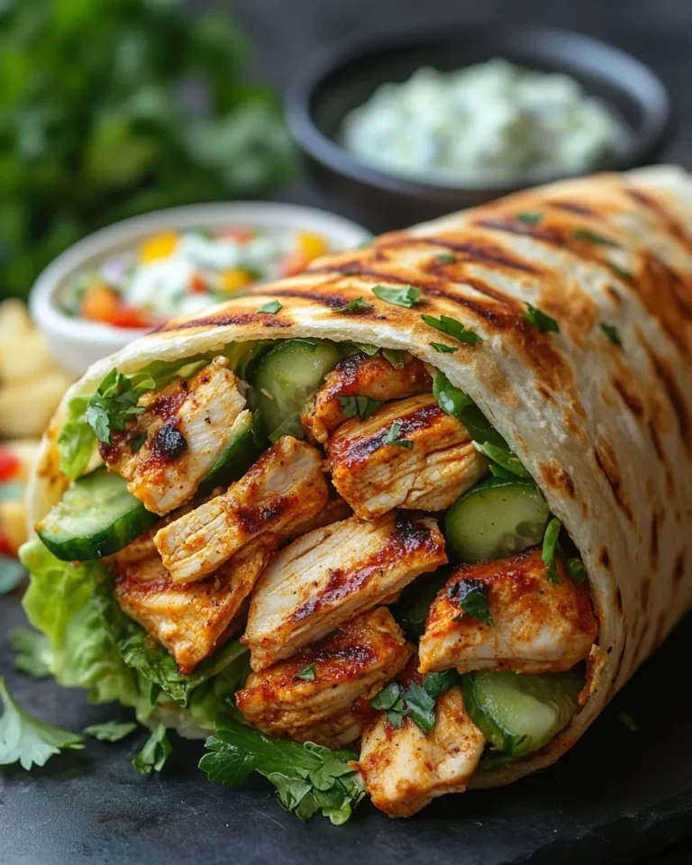 Grilled Chicken Shawarma Wrap