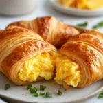 Croissant Sandwiches with Egg and Cheese