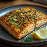 Grilled Salmon with Garlic Butter