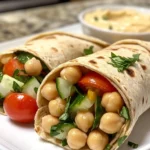 Mediterranean Chickpea Wraps