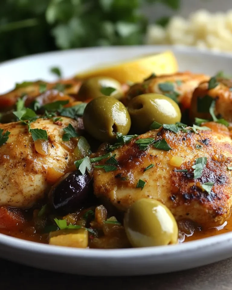 Moroccan Chicken and Olive Stew