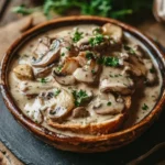 Creamy Garlic Mushroom Toast