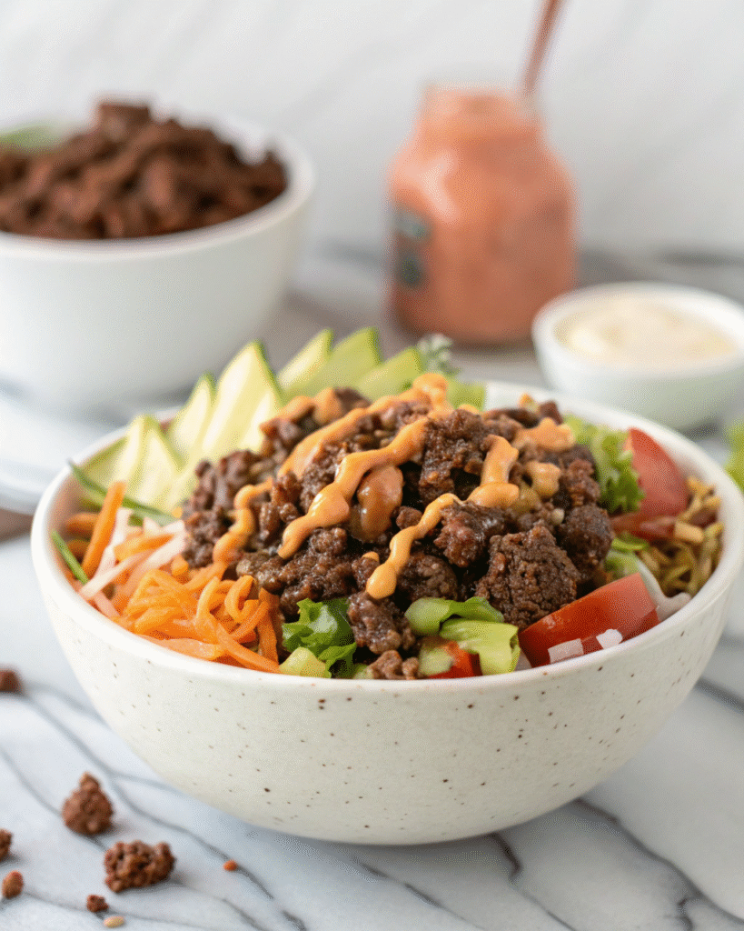 burger bowl recipe