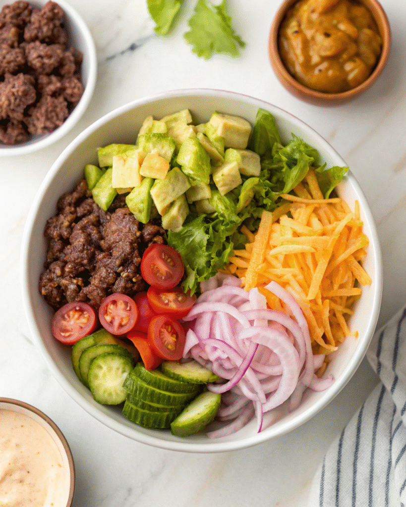 burger bowl recipe