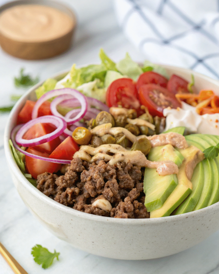 burger bowl recipe